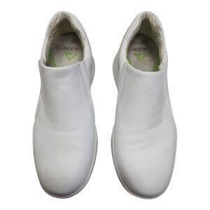 Align By Nurse Mates Indya Slip Resistant Nursing Clog White Leather Size 8 1/2M